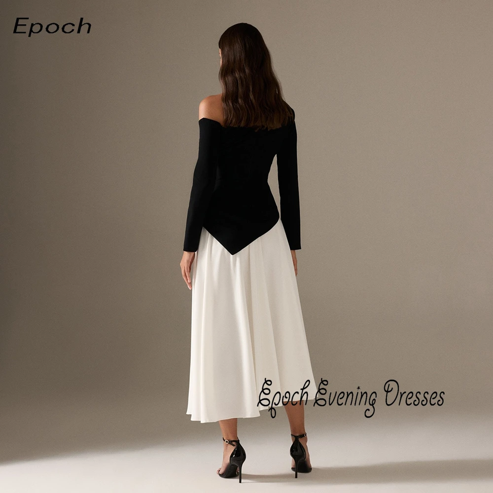 Epoch abito da sera formale a-line muslimatextibals horizons untupt Elegant Halter Chiffon Cocktail Prom Gown con scialle Women Party 2024