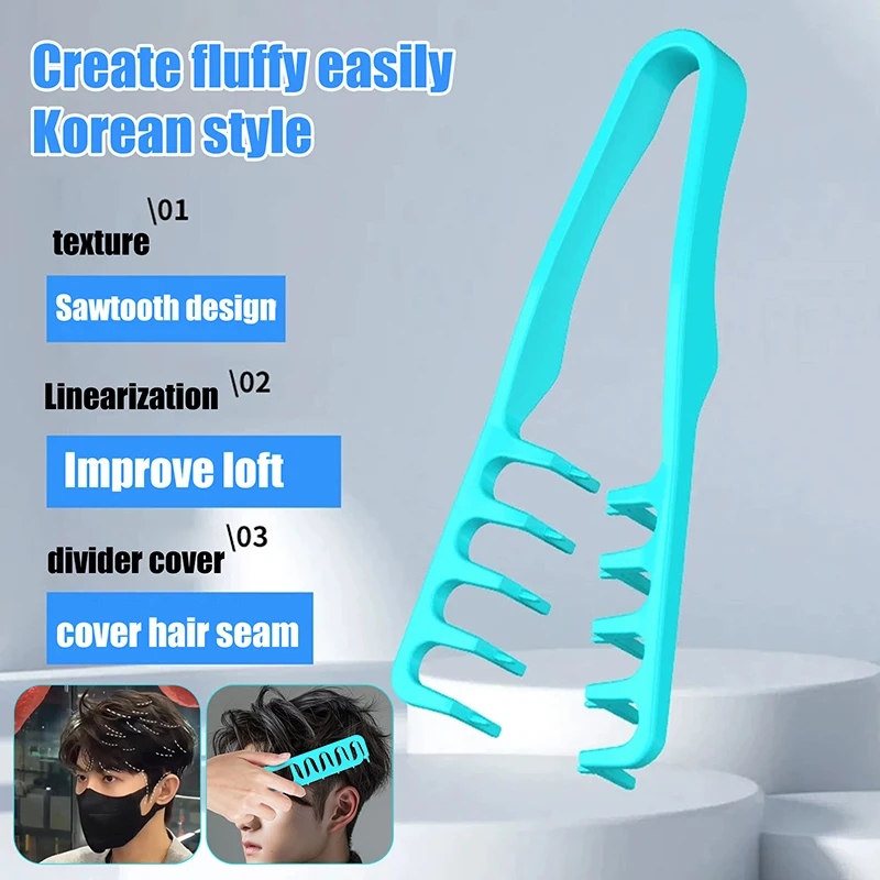 ＆Volumizing Root Lifting Comb Wide Tooth Hair Styling Tool 1pc for Salon Home Daily Use Curly Straight Hair
