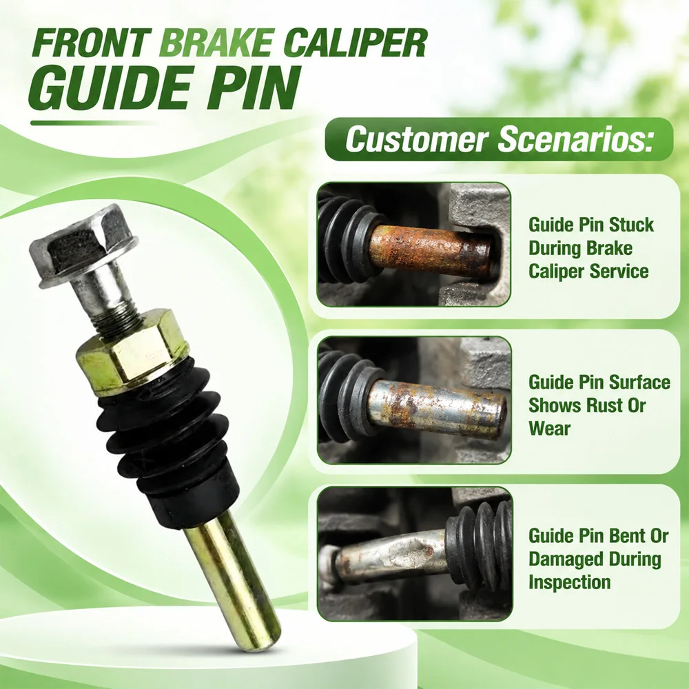 1pc Front Brake Caliper Guide Pin 581612F300 581642E000 For Hyundai Accent Azera Elantra Ioniq Santa Sonata Tucson Genesis Coupe