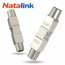 WoeoW Cat6A Cat7 Cable Extender Junction Adapter RJ45 Connector Box RJ45 Lan Cable Extension Connector Full Shielded Toolless