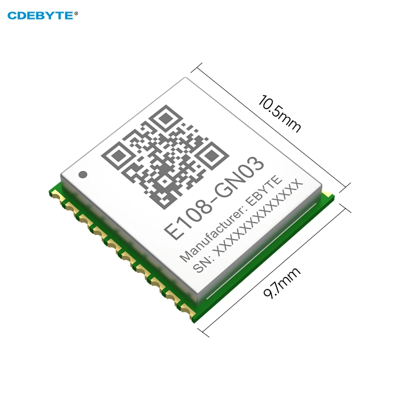 BDS GPS GLONASS Module Multi Mode Satellite Position Navigation Module CDEBYTE E108-GN03 Low Power Consumption UART Stamp Hole