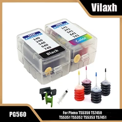 560XL 561XL PG560 CL561 for Canon PG-560 CL-561 XL mart Ink Cartridges Refill Kit for Canon Pixma TS5350 TS7450 TS5351 TS5352