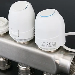 220V Electric Thermal Actuator Durable Ceramics Normally Closed Valves Head Water Separator for Floor Heating System Accessoires