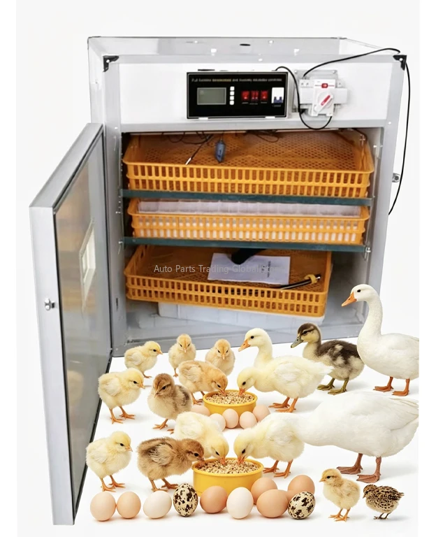 

Dual Power Solar 264 Eggs Chicken Incubator - Automatic Temperature & Humidity Control For Hatching Duck/Goose/Quail Eggs HJ-SI3
