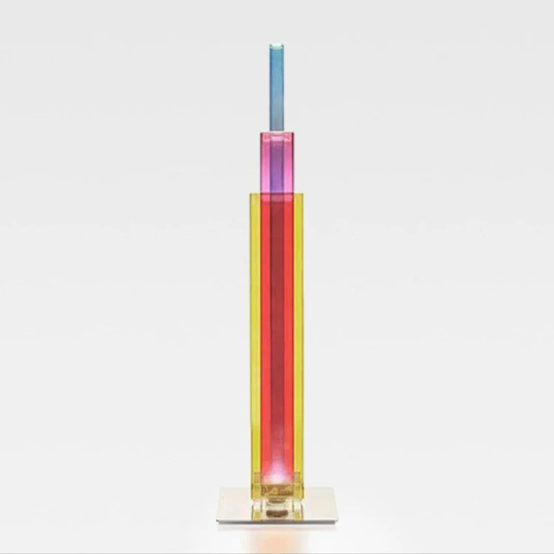 

Дизайнерский американский минималистичный цветной арт-спальня, кабинет, орнамент, световая барная атмосфера, креативная светодиодная настольная лампа