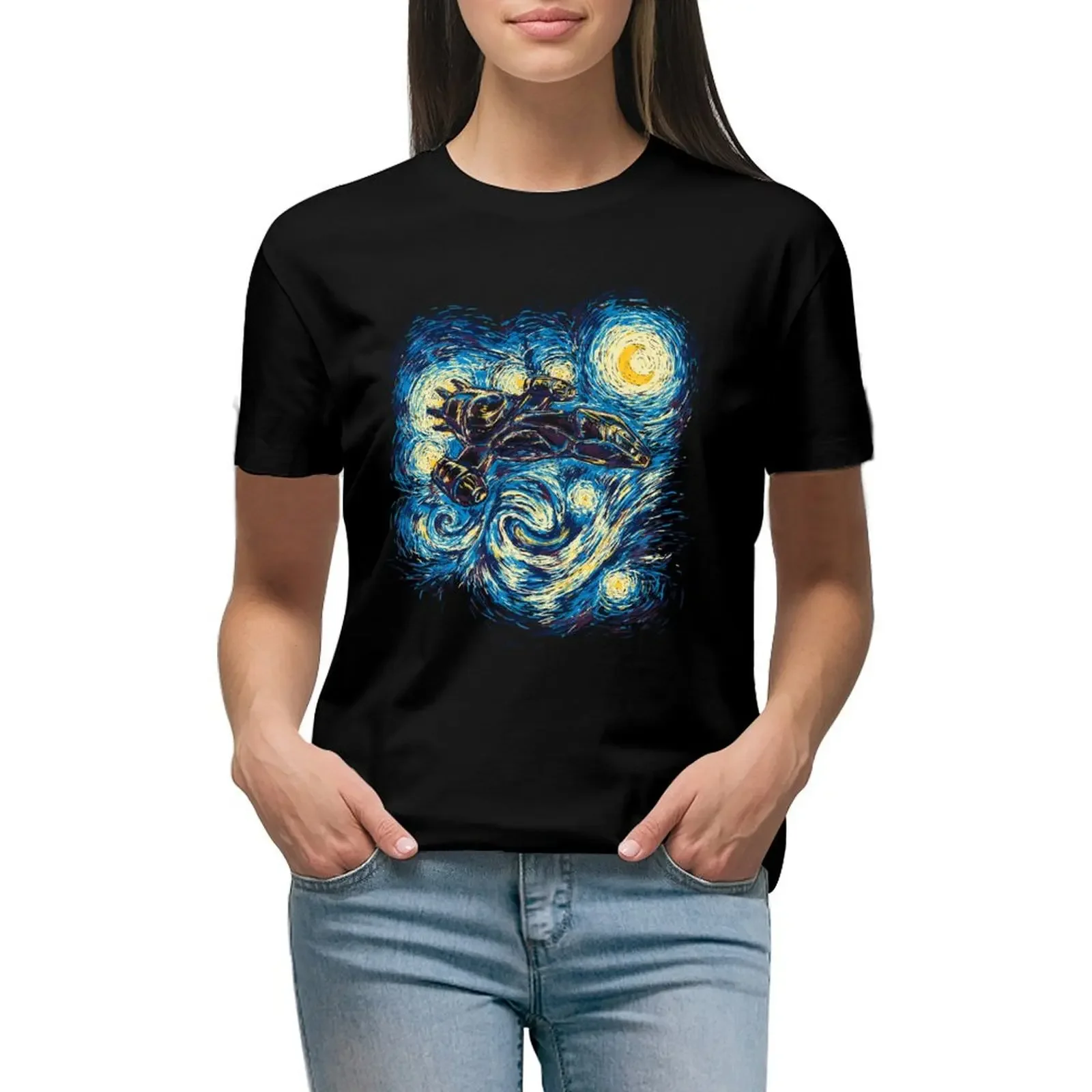 Starry Flight T-Shirt Female clothing cute clothes tees customs design your own Women clothes