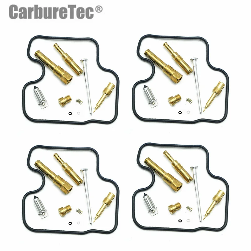 Para honda cbr250rr mc22 1990-1999 cb250 jade cb250f hornet cbr250 cbr cb 250 rr kit de reparo do carburador jato principal selo flutuador 4 conjuntos