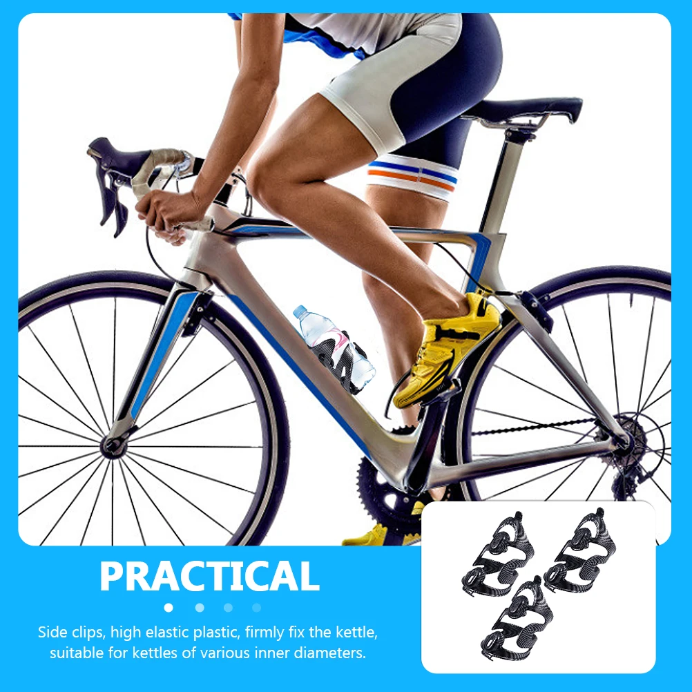 

3pcs Bike Water Bottle Holder Racks Plastic Anti-Slip Cycling Kettle Shelf For Mountain Road Bikes High Elastic Clips Fixing