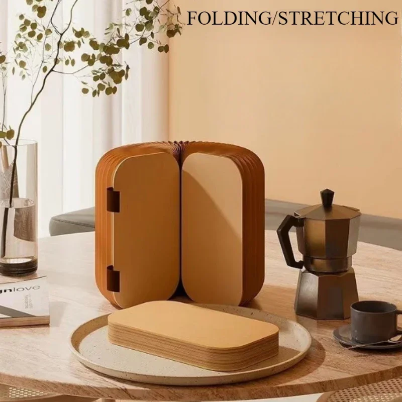 เก้าอี้พับได้แบบพกพาทรงกลมสำหรับห้องนั่งเล่น เก้าอี้กระดาษสำหรับเปลี่ยนรองเท้า ประหยัดพื้นที่ เฟอร์นิเจอร์ประหยัดพื้นที่