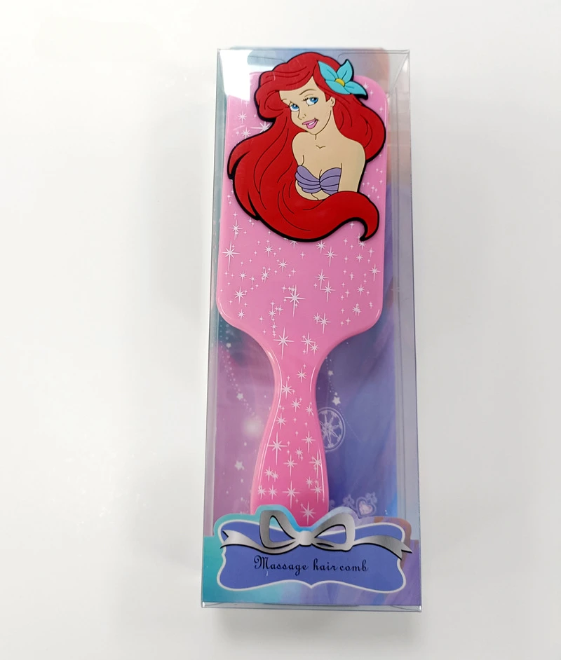 Princess Frozen Mickey Combs Anime Figure 3D Air Cushion Massage Comb Hair Brush Haircare Hairdressing Tool Children Girls Gifts