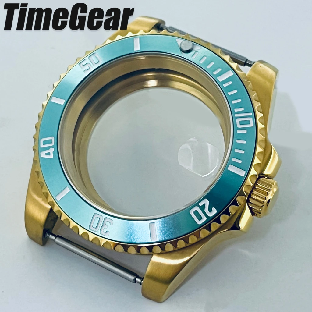 GMT 40mm Diving Aluminium Bezel 120 clicks Watch Case Sapphire Glass For VH31 NH34 NH35 NH36 NH38 ETA2824 Movement