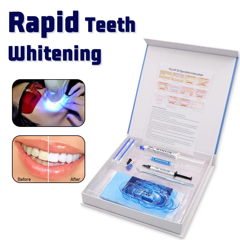 Professional Teeth Whitening Kit With Dental Bleaching Gel Peroxide Teeth Dental Equipment  Remove Tooth Yellow Restore Nature