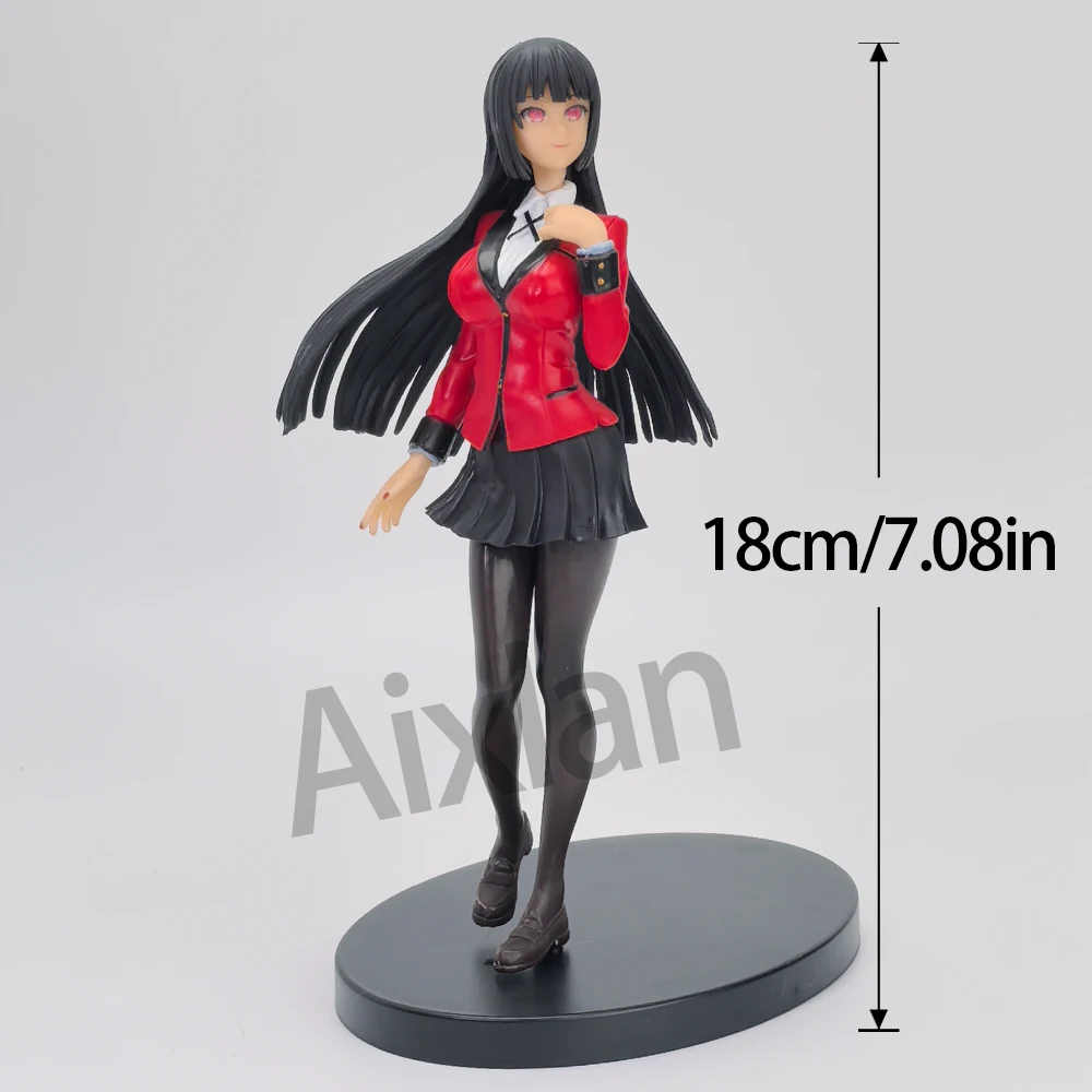 17cm ARTFX J Kakegurui figura de Anime Jabami Yumeko PVC figura de acción juguetes de modelos coleccionables adornos de regalo muñeca de juguete