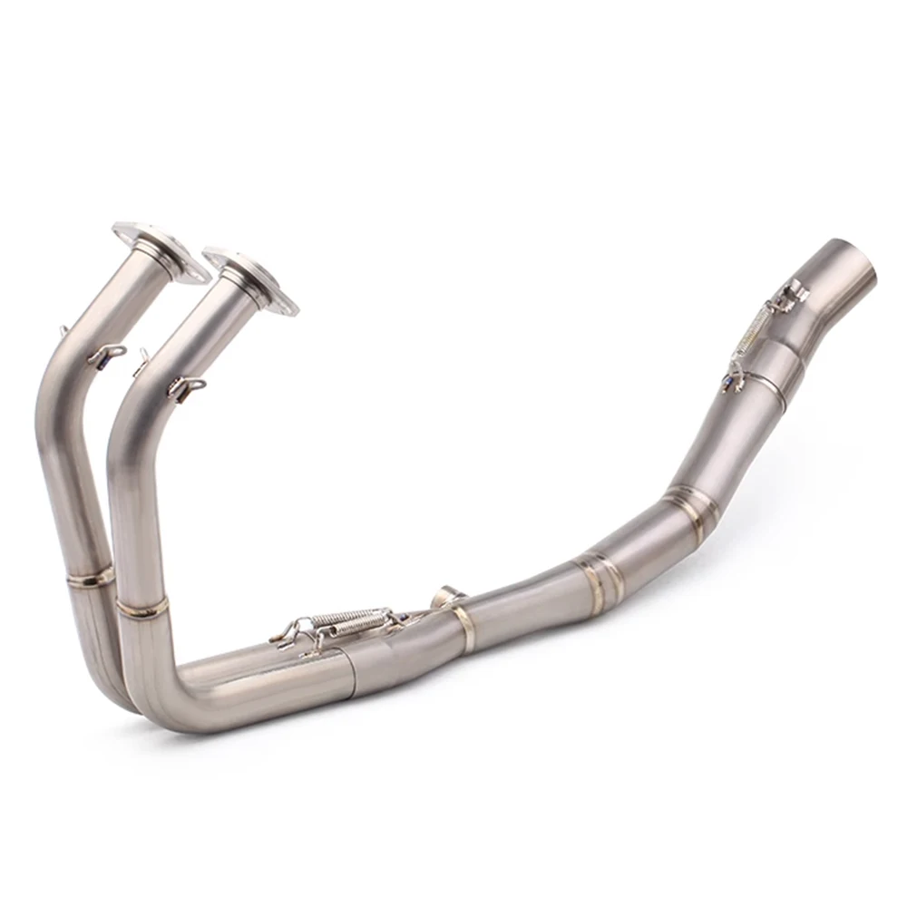 For Kawasaki Ninja400 Z400 Ninja 400 2018-2024 Slip-on Modify Motorcycle Exhaust Titanium Front Mid Link Pipe 51mm Interface