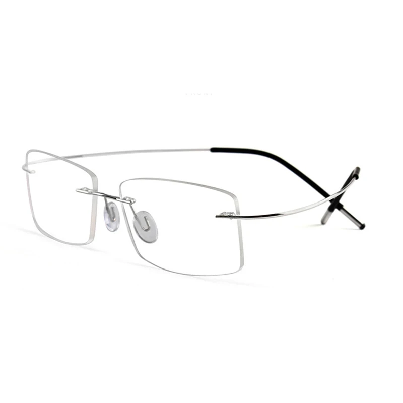 Rimless titanium Eyeglasses elastic Frames For Men Women Myopia Optical Spectacle Prescription lightweight Frames