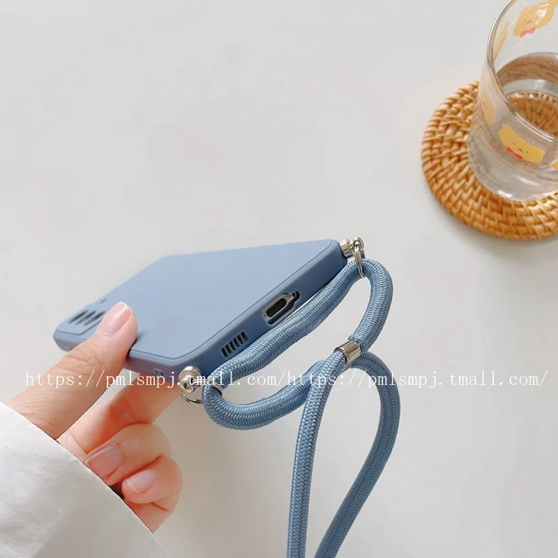 ل انفينيكس نوت 50 برو بلس 50X 5G لينة الحبل Crossbody قلادة حزام الحبل سلسلة غطاء سيليكون بولي يوريثان ل انفينيكس نوت 50S 40