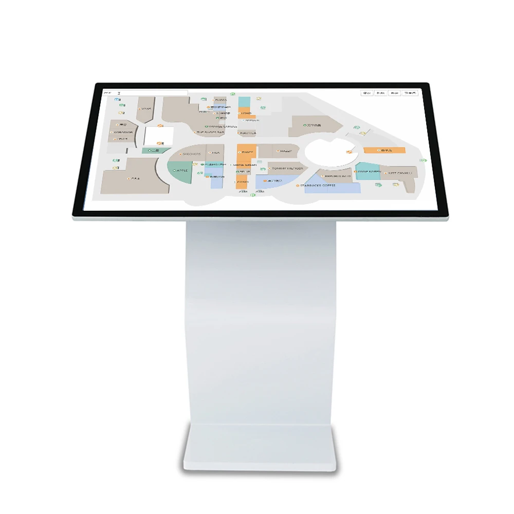 

55 Inch Horizontal Touch Kiosk Shopping Center Map Query LCD HD Screen Information Kiosk