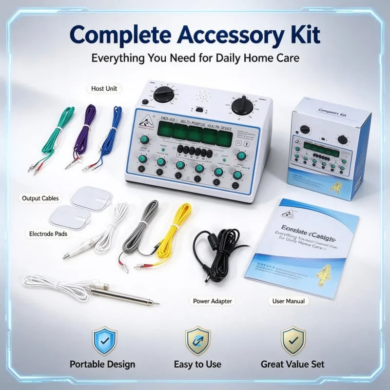 Electric Acupuncture Stimulator Machine Electrical Nerve Muscle Stimulator Adjustable 6 Channels Output Patch Massager Care Devi
