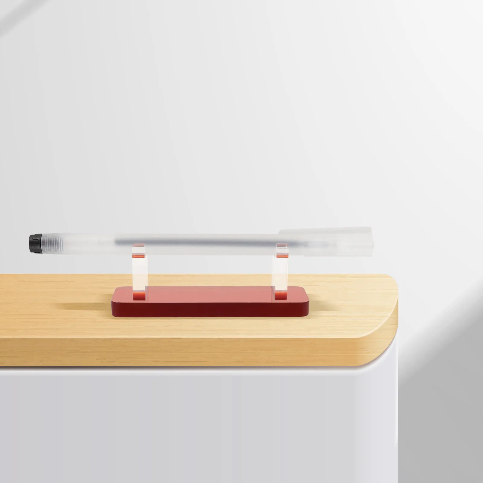 

Акриловая подставка для ручек, органайзер-держатель для ручек с защитой от скатывания, настольная подставка для хранения, стильная подставка для карандашей для офиса, дома, школы