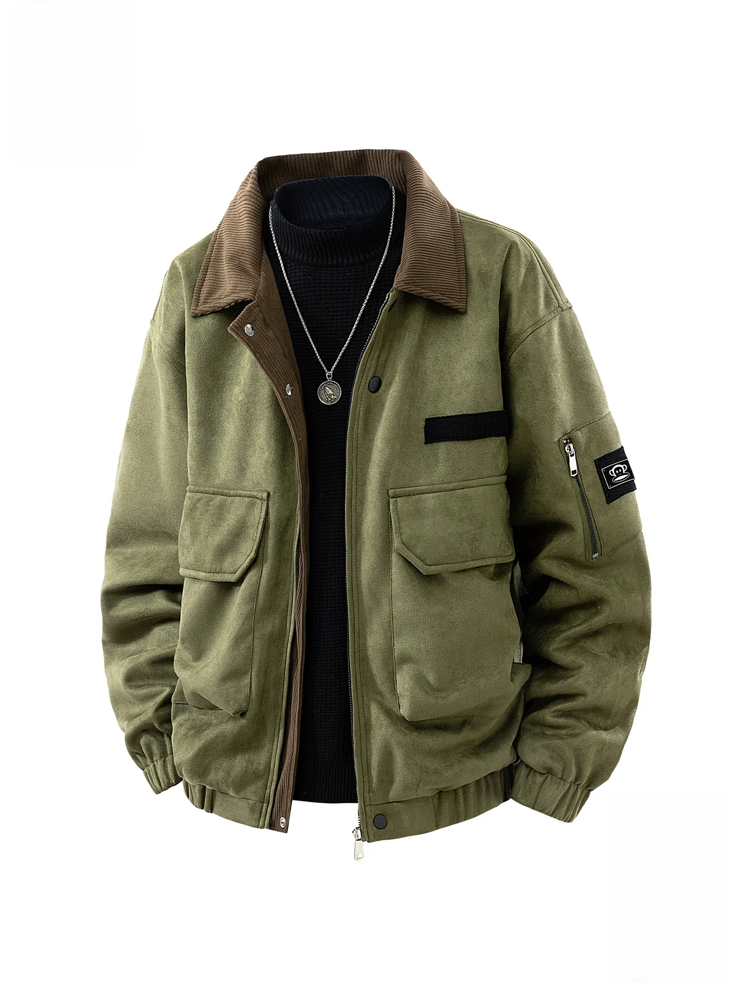 

Мужская повседневная куртка Paul Frank, весна 2026, новая, утепленная, комфортная рабочая одежда, верхняя одежда с воротником и карманами