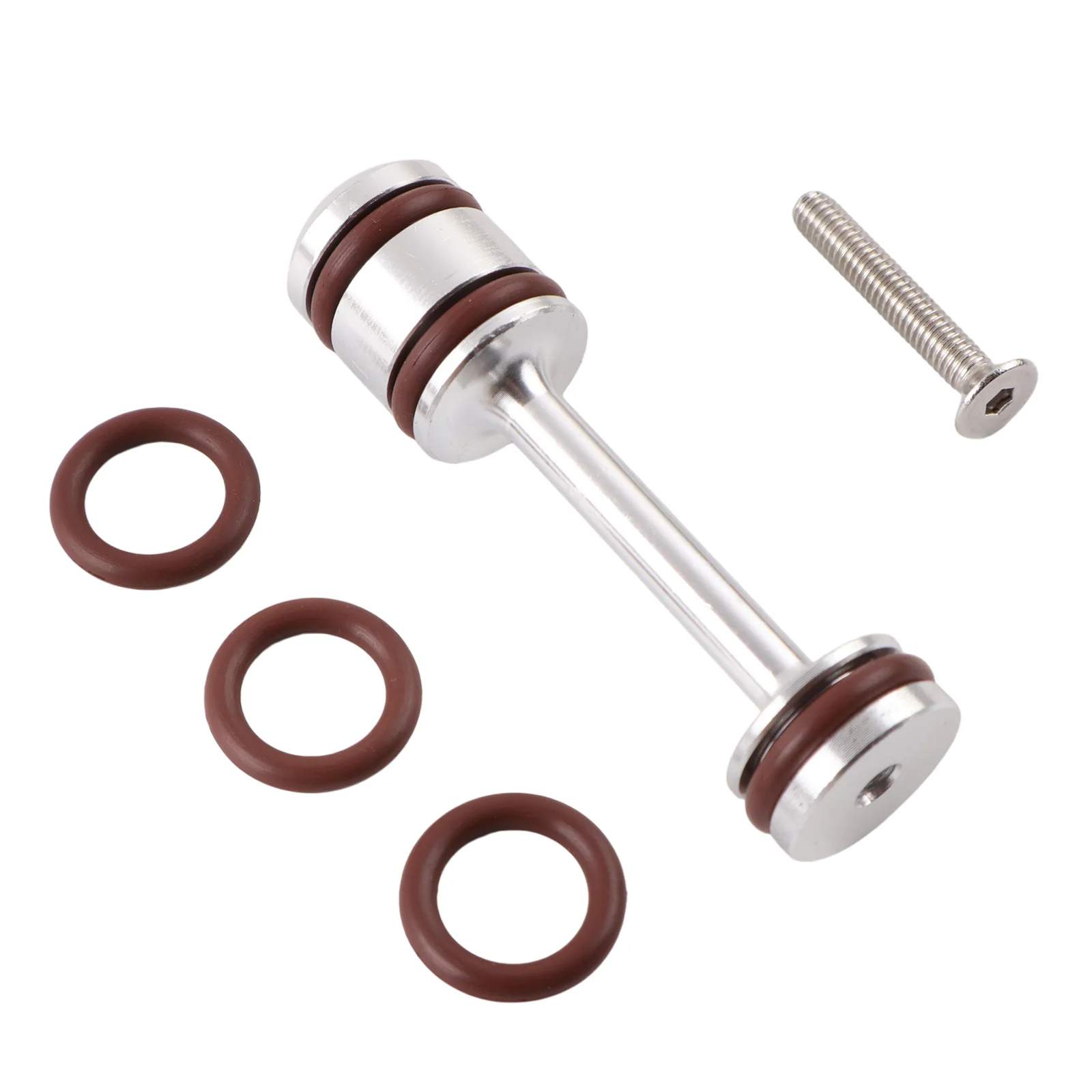 Billet Aluminum Oil Diverter Barbell & Front Gallery Plug Compatible for GM LS Gen III & Gen IV engines