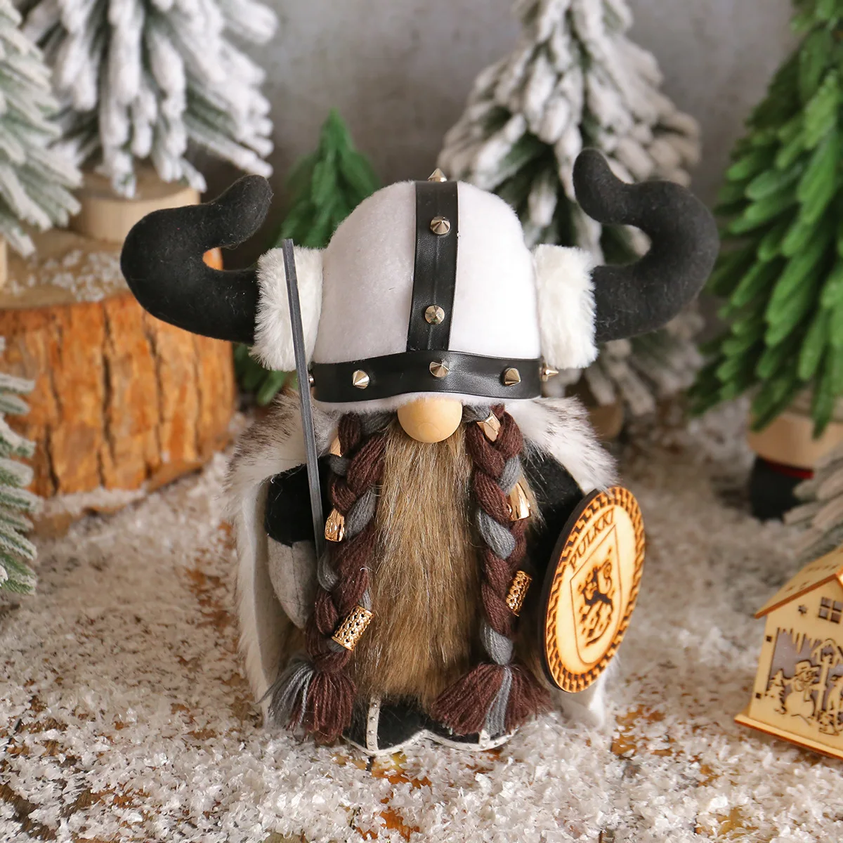 New Viking Dwarf Doll Pirate Rudolph Decorative Doll Ornament Viking Faceless Doll  Christmas Decoration  Living Room Decoration