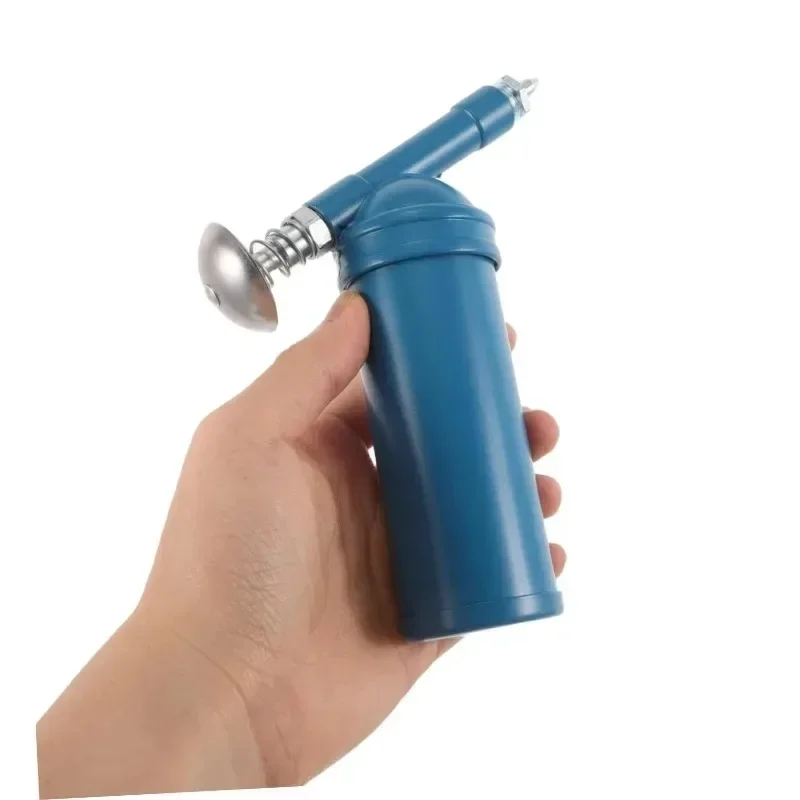 80CC bicicleta excavadora maquinaria bomba de inyección de aceite engrasador de alta presión aerógrafo Mini engrasador de mantequilla Manual azul para carretera