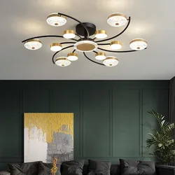 Luxury Crystal Ceiling Chandeliers Living Room Light Nordic Creative Ceiling Lamp Bedroom Gold Ceiling Light Decoration