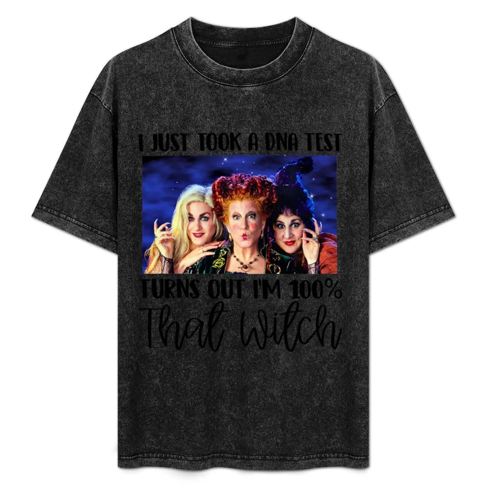 

Copy of I just took a DNA test turns out i'm 100% that witch funny hocus halloween pocus T-Shirt summer clothes t shirt for men