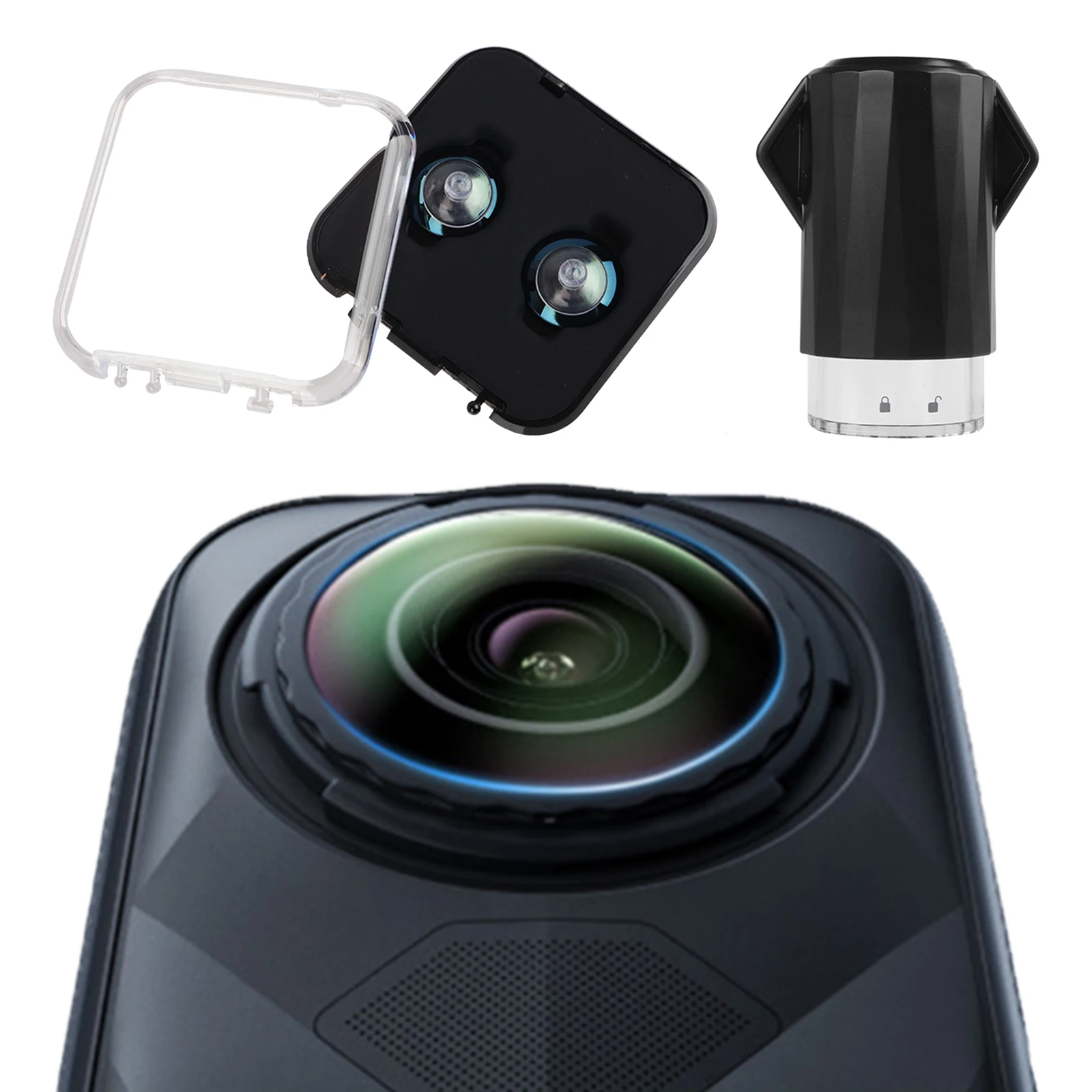 Repair Lens Handy Kit Seamless Optical Fit Replaceable Lens Kit with Removal Tool for  X5 Action Camera Lens Accessories