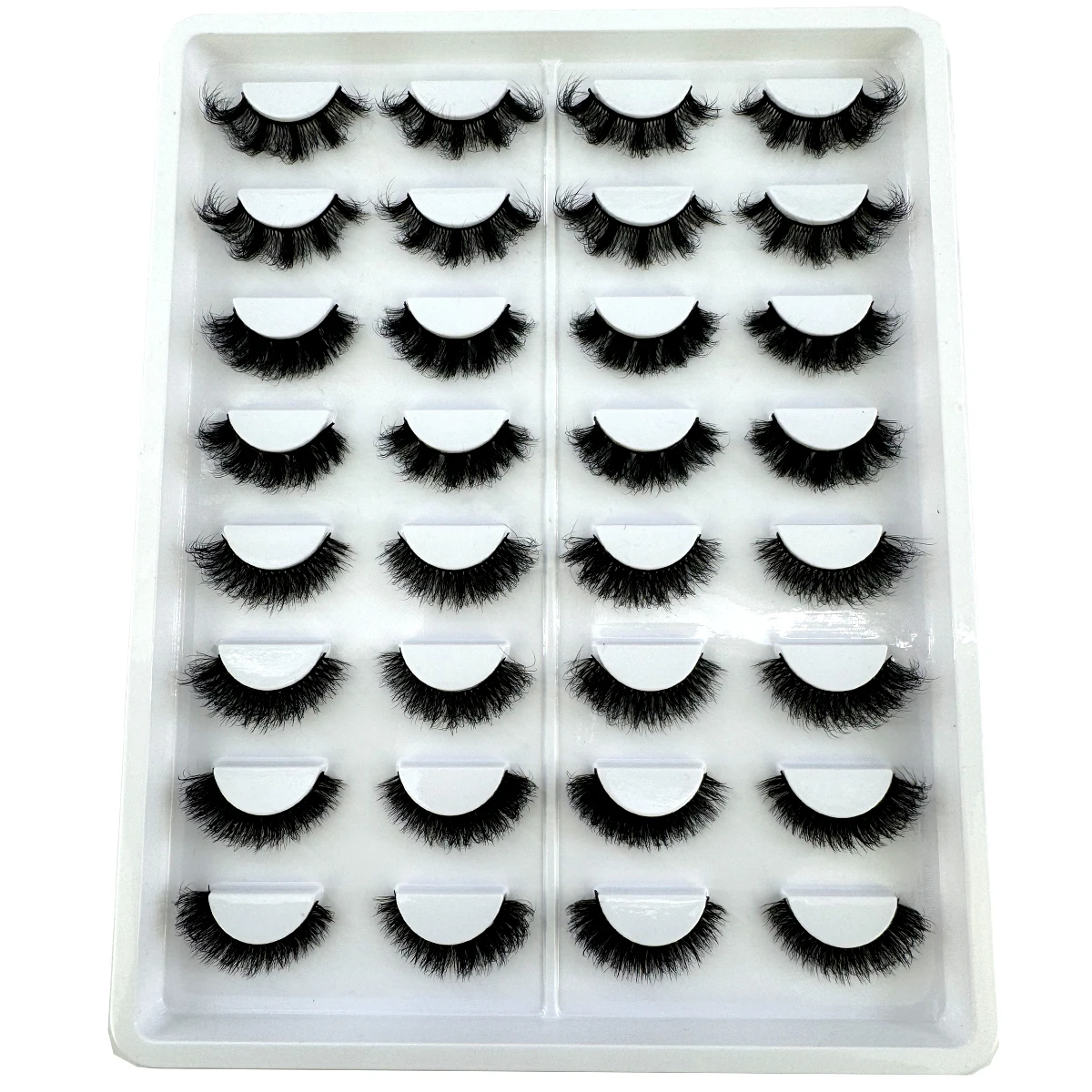 HBZGTLAD False Eyelashes mix 16 pairs Eyelashes 6D Mink Lashes Faux Mink Fluffy Lash Soft Full Thick Wispy Eyelashes Extension