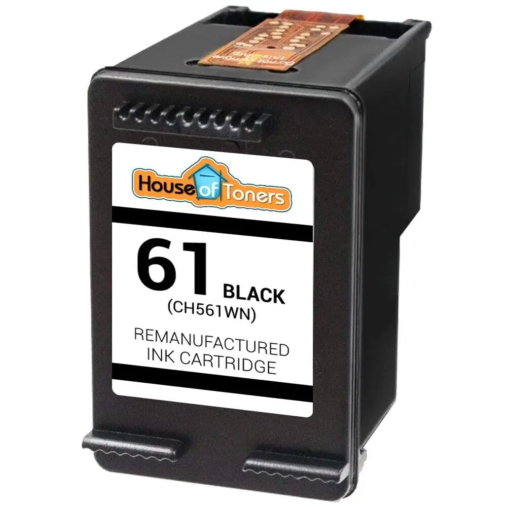 Cartuchos de tinta de Color negro y negro para impresora HP Deskjet serie 1000, 1050, 1051, 2 PK, n. ° 61