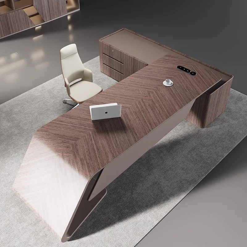 B Boss table President table Simple modern high-end fashion Big class desk General manager office boss desk