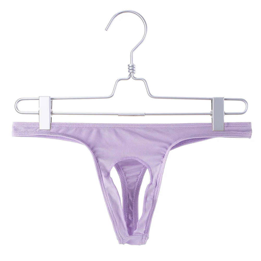 Mens Underwear Low Waist T-Back Open Hole Very Sexy Thongs Sexy Accessories For Men Briefs Soft Breathable Gay Pouch Underpants