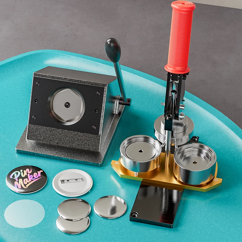 

2.28in(58mm), Button Maker Machine, Bottle Opener, Magnet Maker Machine, Badge Punch Press, DIY, 1 Press Machine, Pin Maker