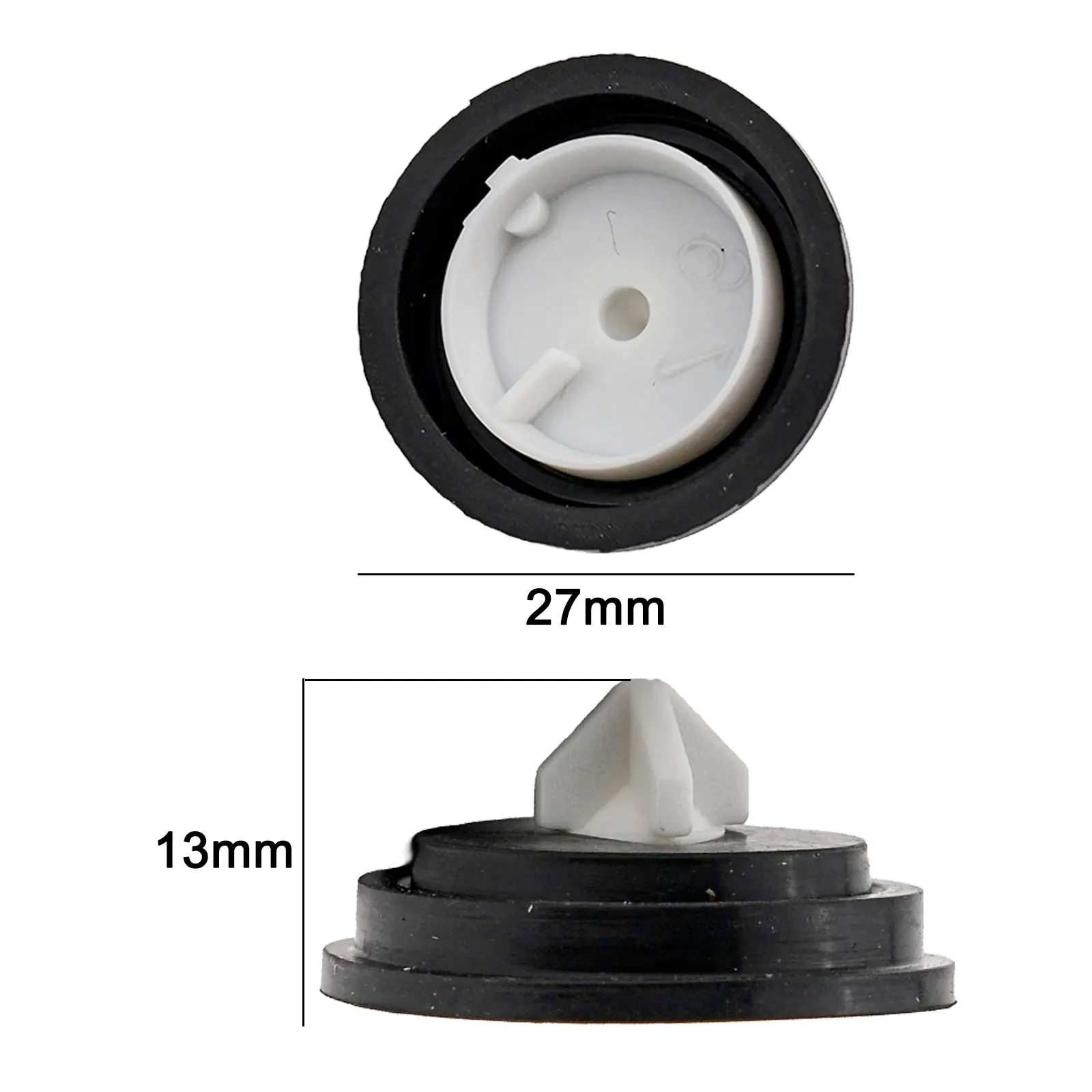 Cistern Valve Washer Replacement Diaphragm Washer 15mm Depth Black Color Easily Recognisable High Compatibility