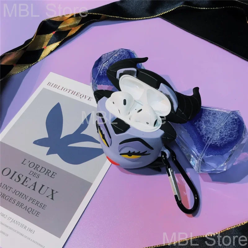 Disney Maleficent Captain Jack Cute Cartoon Cover dla Apple AirPods 1 2 Etui na słuchawki AirPods Pro Etui na słuchawki