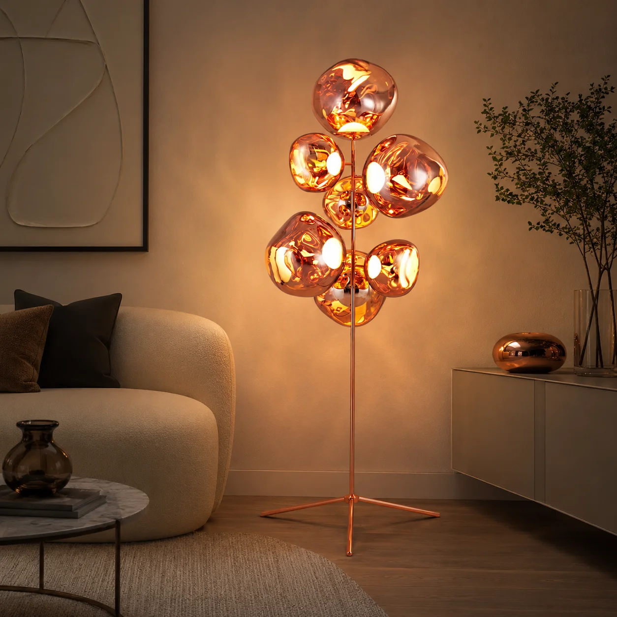 

Lava Textured Acrylic Floor Lamp Modern Luxury Standing Floor Lamp Home Decor Lighting for Living Room Bedroom Nordic Minimalist