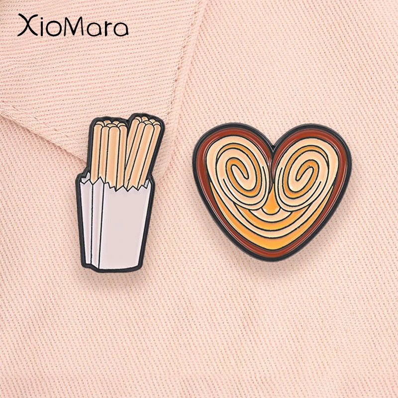 Food Sweet Snacks - Broches émaillées sur le thème de
