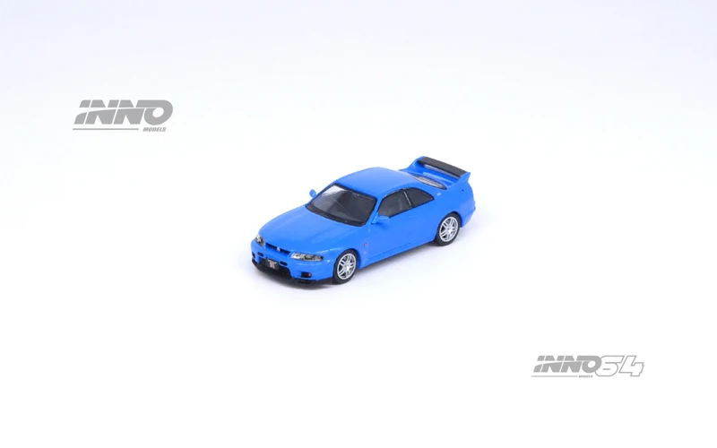 INNO64 MODELS 1:64 nissan skyline GT-R R33 LM blue car model