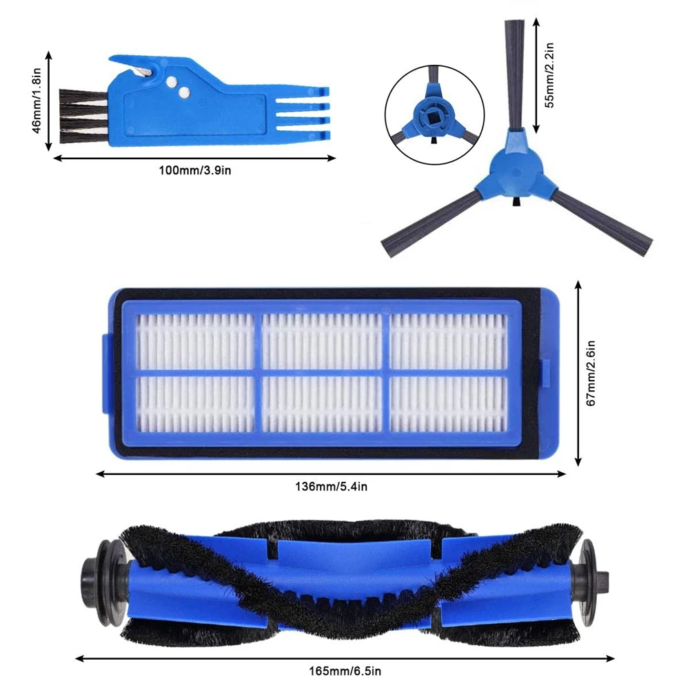 Accessoires de rechange pour aspirateur, brosse principale et latérale, filtre HEPA, Fy Robovac 11S Max 15C Max, pièces de rechange