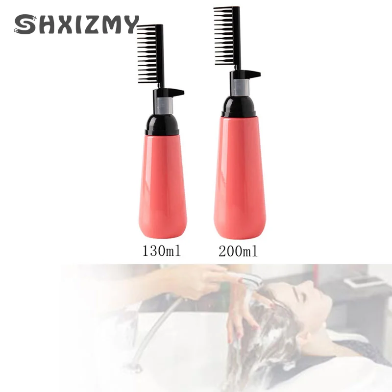 Hair Colouring Comb Empty Hair Dye Bottle with Applicator Brush Dispensing Salon