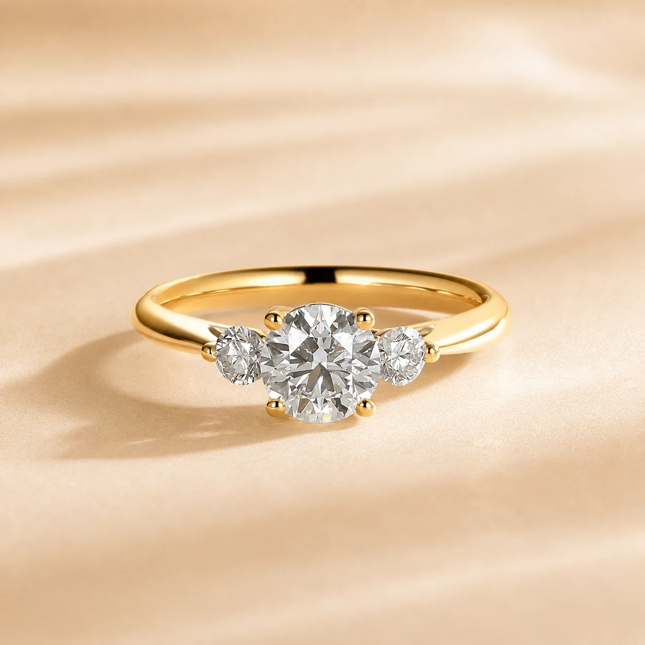 Maßgefertigter Labor-Diamantring aus 9K 14K Gold, 0,3ct bis 3ct, VVS-Reinheit, D-Farbe, für Jahrestag, Verlobung, Versprechen und Hochzeit, für Damen