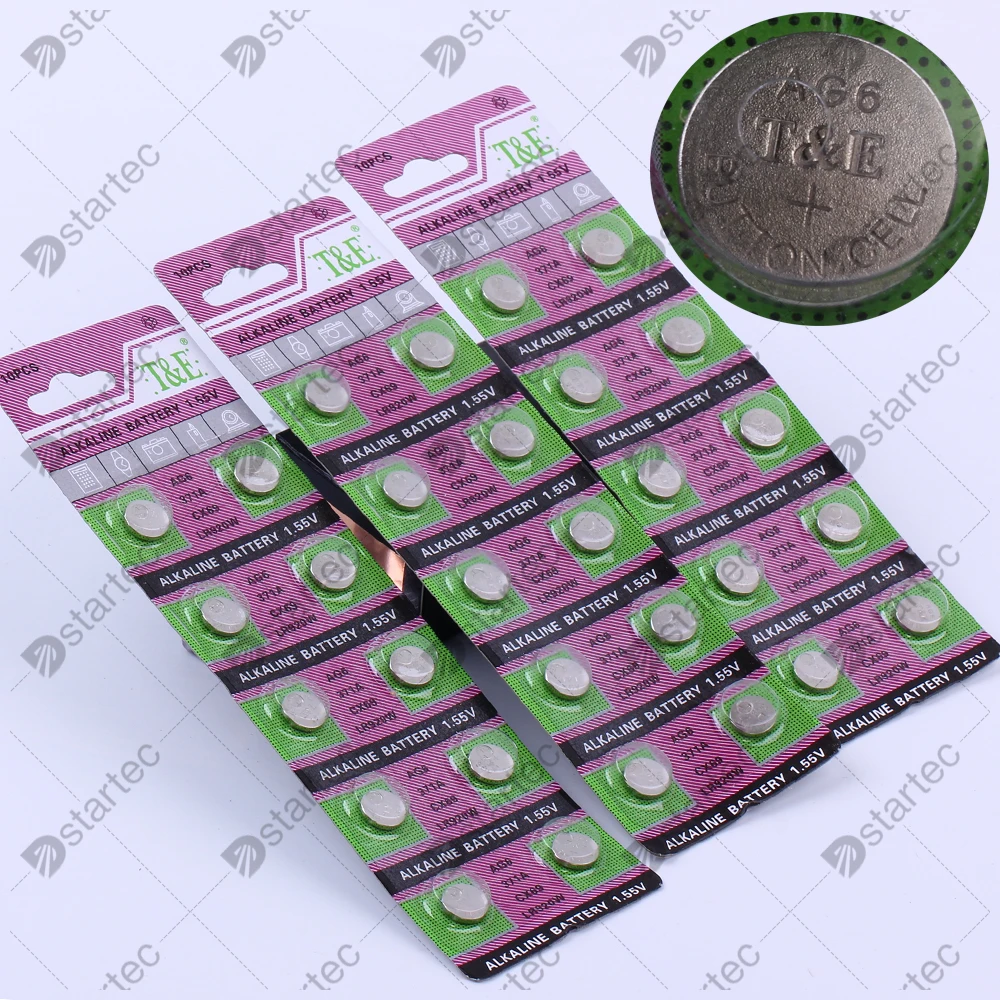 10PCS-300PCS 1.55V AG6 371 SR920SW LR920 SR927 171 370 L921 LR69 SR920 Button Batteries For Watch Toys Remote Cell Coin Battery