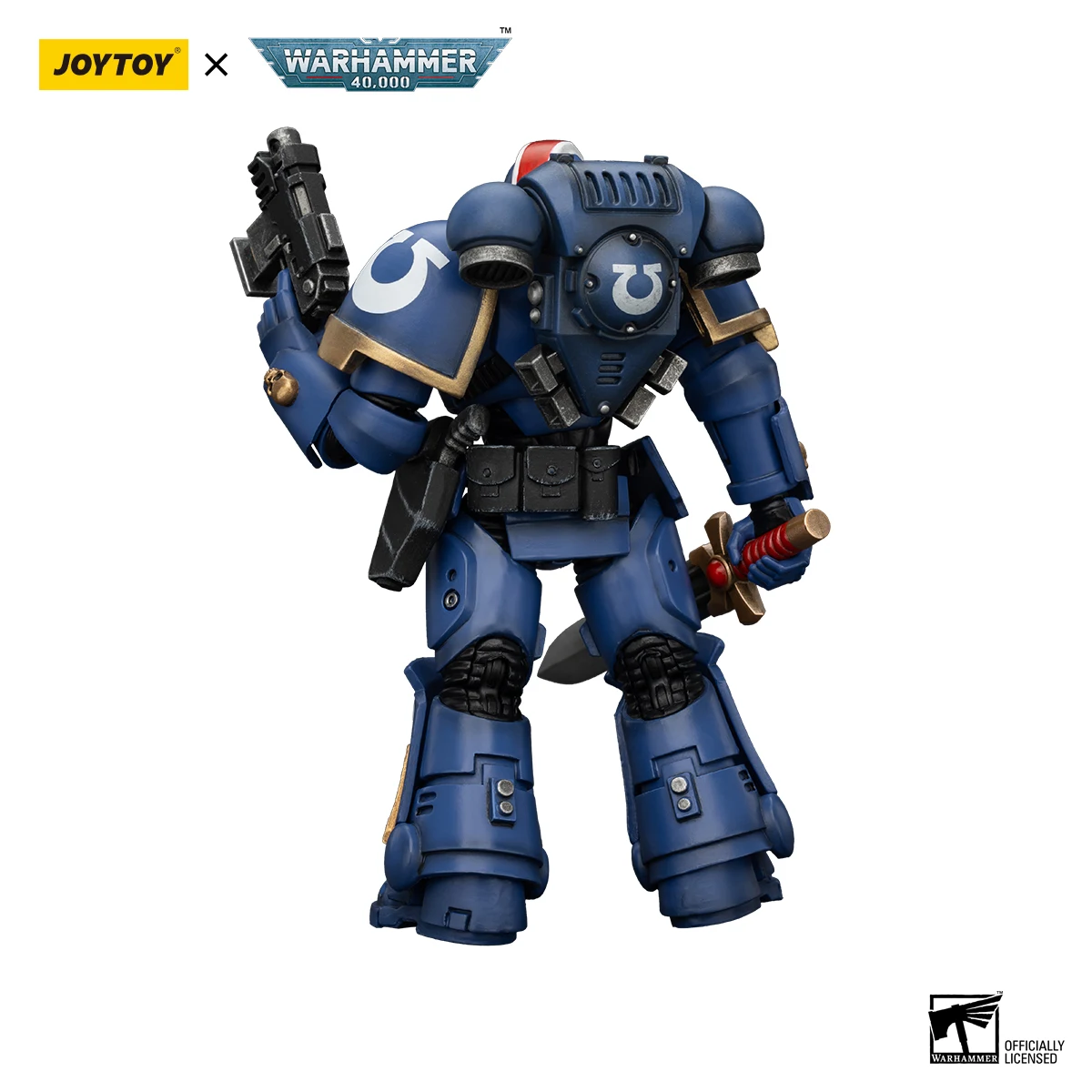 [EN STOCK] JOYTOY Warhammer 40K 1/18 figurine Ultramarines héros du chapitre Primaris lieutenant Erastus jouets modèle