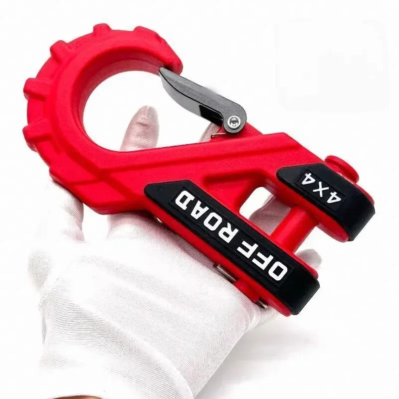 Tow Truck Rescue Towing Rogue Hook New Sheathed Off-road Vehicle AT Winch Hook Large Increase Tension