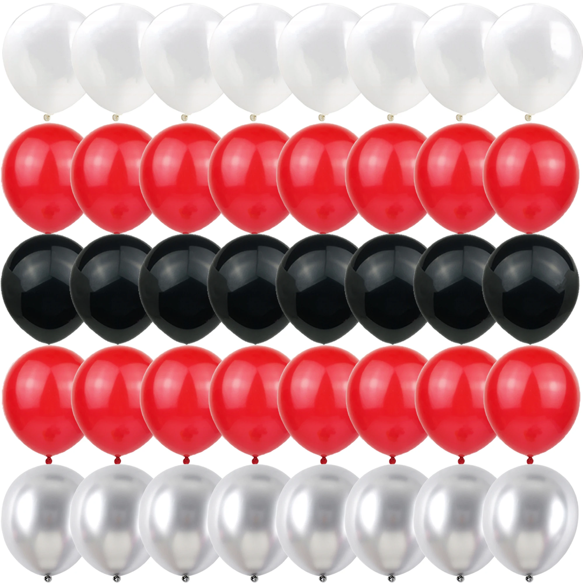 40/50pcs rot, schwarz, silber, lila Luftballons Geschlecht offenbaren Hochzeit Valentinstag Baby party Geburtstag Globos Party Dekorationen