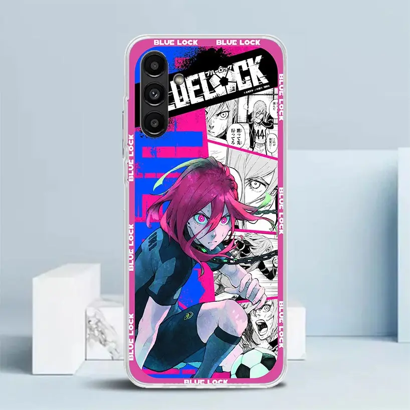 Anime Blue Lock Phone Case For Samsung Galaxy A17 A37 A57 A16 A15 A14 A13 A56 A55 A54 A53 A36 A35 A34 A33 A26 A25 A24 A23 Galaxy