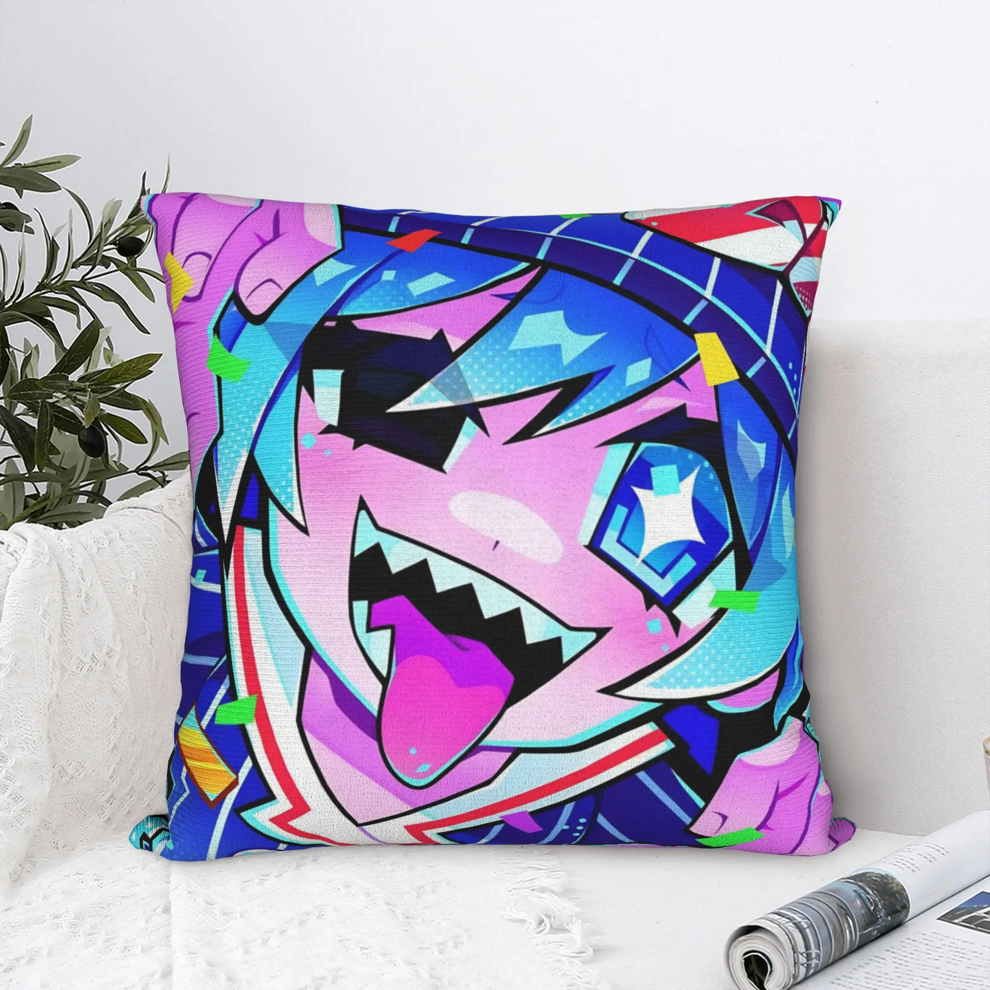 Mesmerizer Kasane Teto – taies d'oreiller carrées en Polyester, housse de coussin pour lit et voiture, décoration de maison mignonne, 45x45