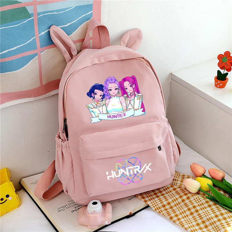 

Новый рюкзак KPop Demon Hunters с рисунком Руми Миры Зои, сумки на плечо с принтом, студенческая сумка для хранения канцелярских принадлежностей, школьные подарки